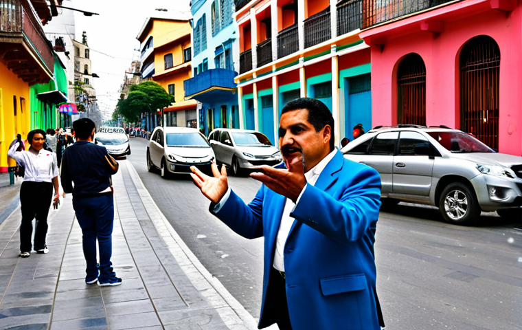 Mexico City Street Scene**

"A vibrant street scene in Mexico City, featuring a professional tour guide in appropriate attire, gesturing towards colorful buildings, fully clothed, modest, safe for work, appropriate content, perfect anatomy, correct proportions, natural pose, well-formed hands, proper finger count, natural body proportions, high quality, professional photography, family-friendly, bright daylight."

**